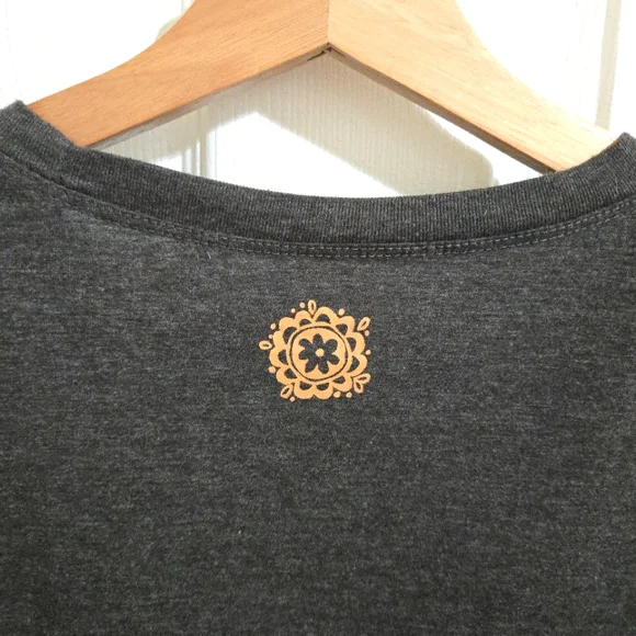 Natural Life Tops | Charcoal Gray Graphic Sun Tee Women's S - Picture 8 of 8
